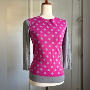 Banana Republic Barbie Pink Polka Dot Sweater